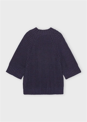 Change rib knit Navy Melange Moshi Moshi 